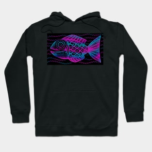 Fish Print Hoodie